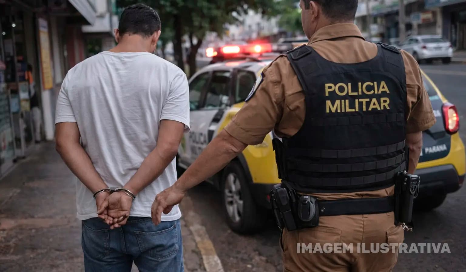 Homem com mandado de prisão é detido pela Polícia Militar em Cornélio Procópio