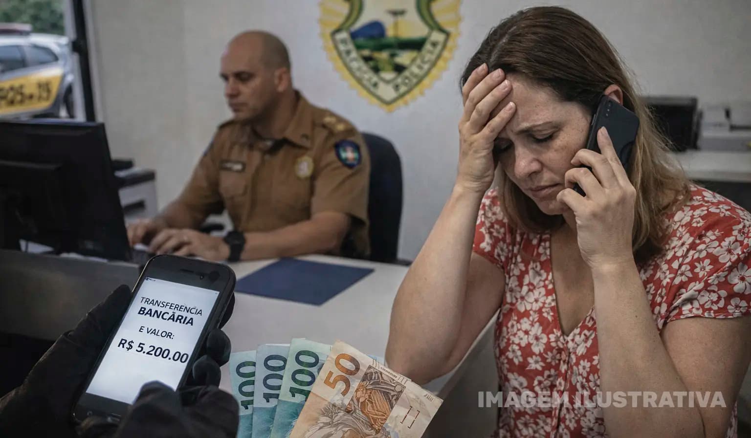 Mulher tem telefone clonado e perde mais de R$ 5 mil após golpe bancário registrado em São Jerônimo da Serra