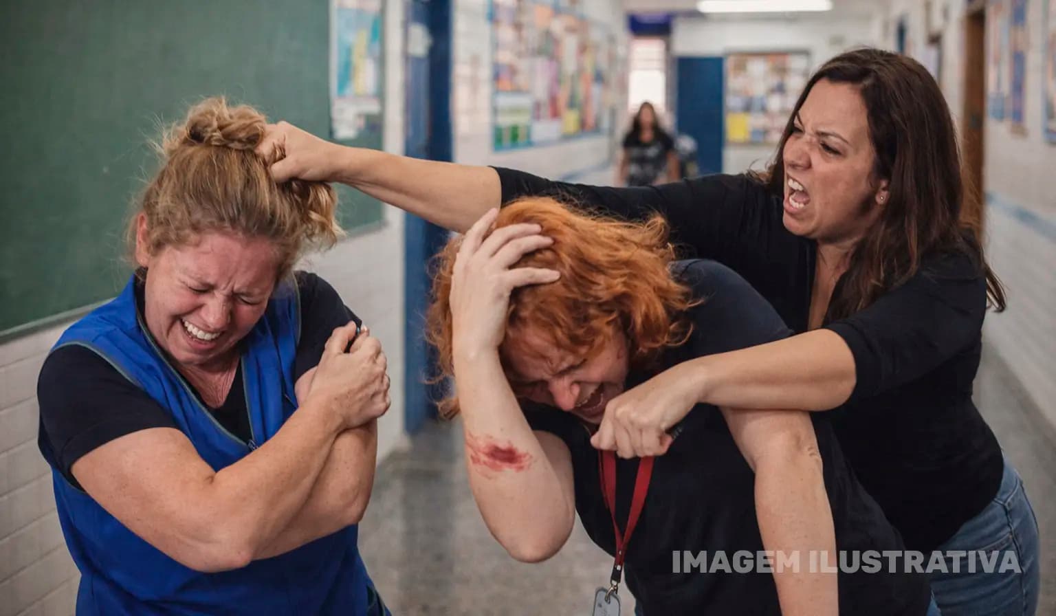 Mãe de aluno agride servidoras dentro de colégio estadual em Andirá