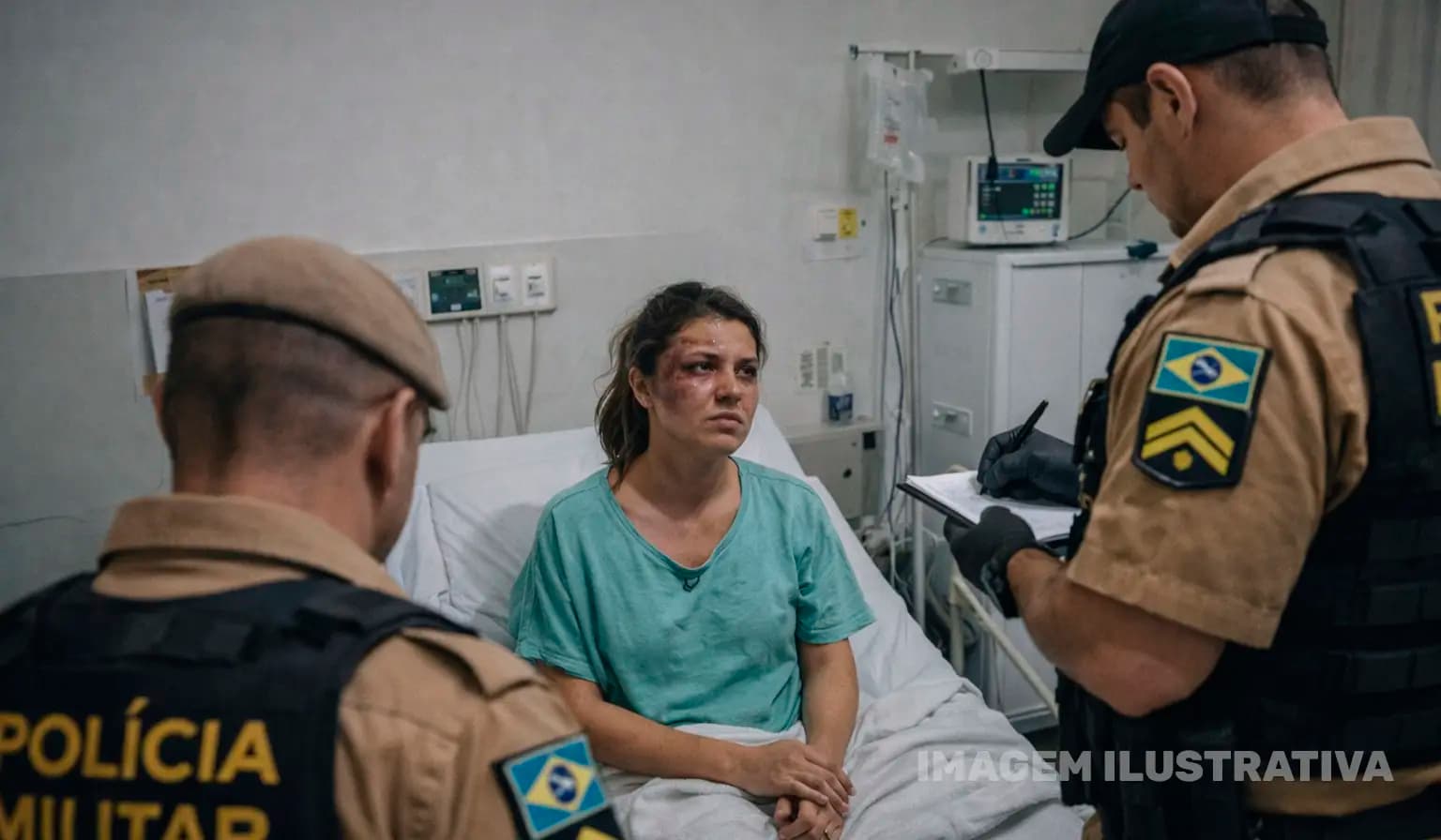 Mulher é brutalmente agredida pelo ex e ameaçada com arma em Andirá