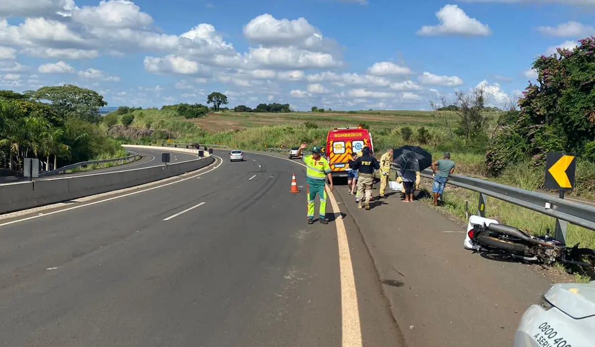 Motociclista morre após sofrer queda de moto em acidente na BR-369