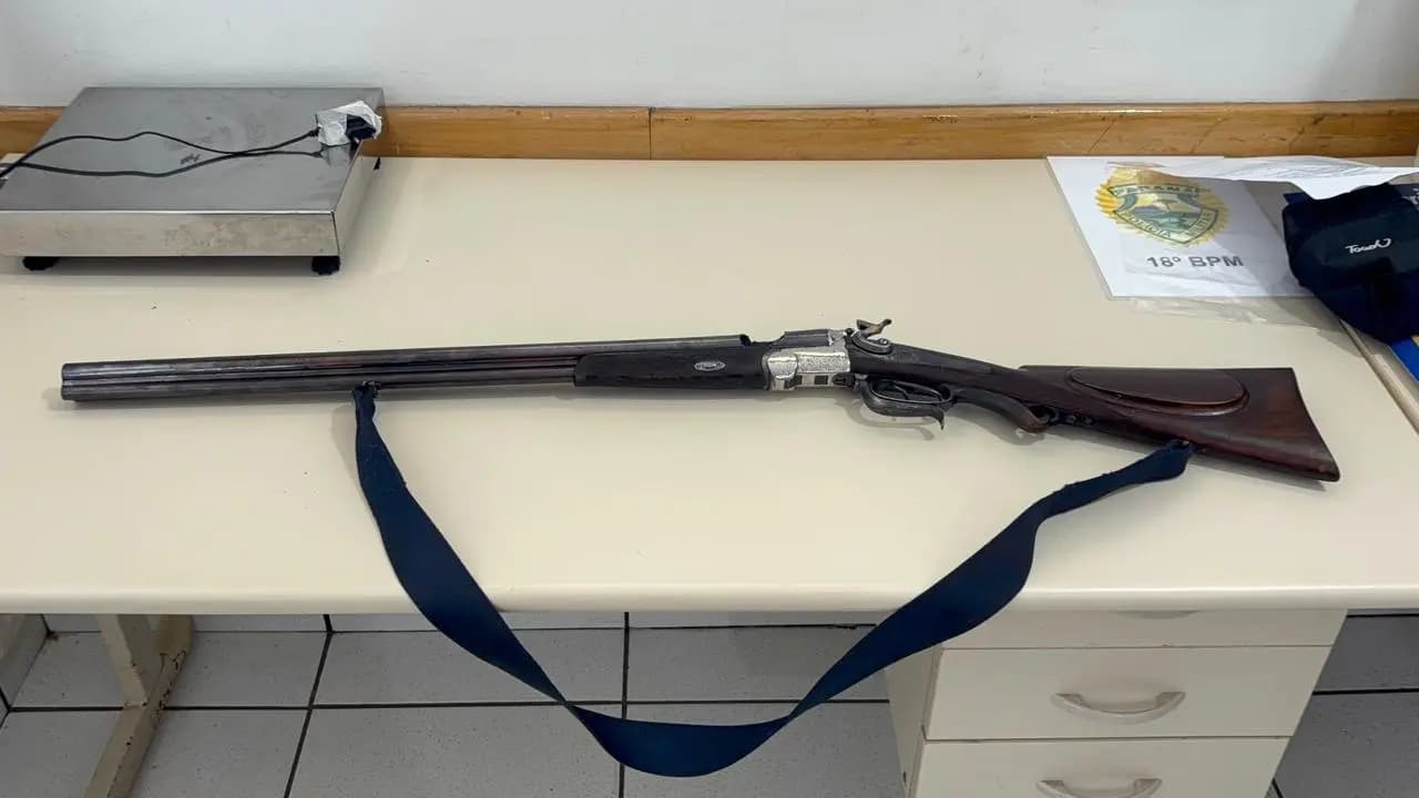 Idoso fica gravemente ferido após falha em arma durante abate de animal em Cornélio Procópio