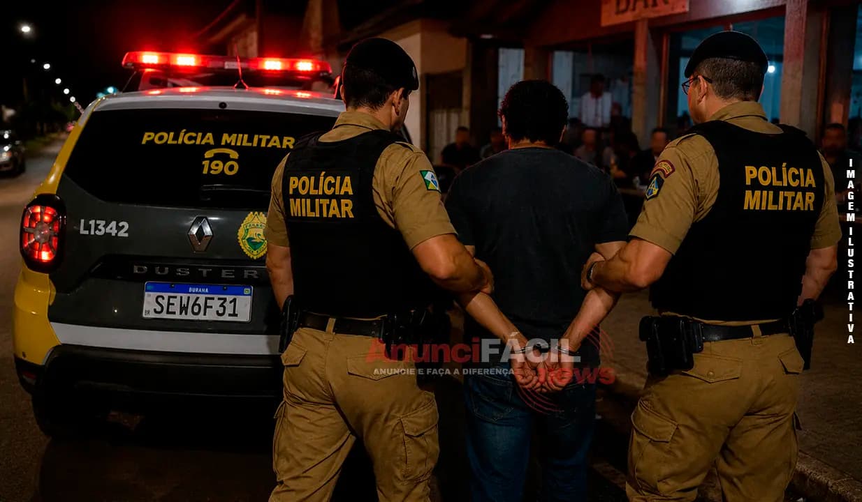 Homem é preso após ameaçar pedestres com facão e desacatar policiais em São Jerônimo da Serra