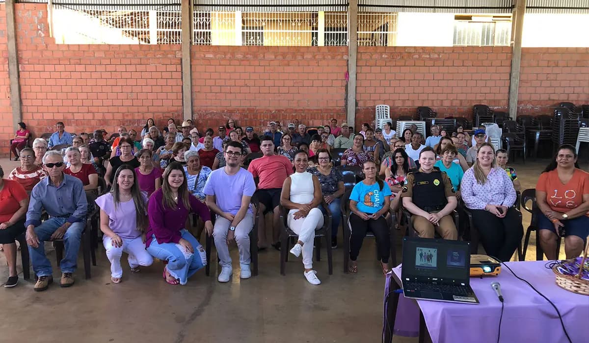 OPERAÇÃO VIRTUDE: Polícia Militar Realiza Palestra para Idosos em Santa Amélia