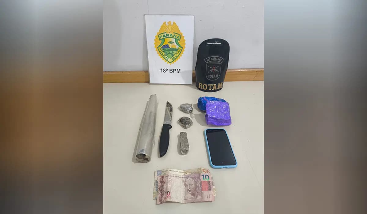 CORNÉLIO PROCÓPIO: ROTAM apreende droga pronta para venda e encaminha suspeitos à Delegacia