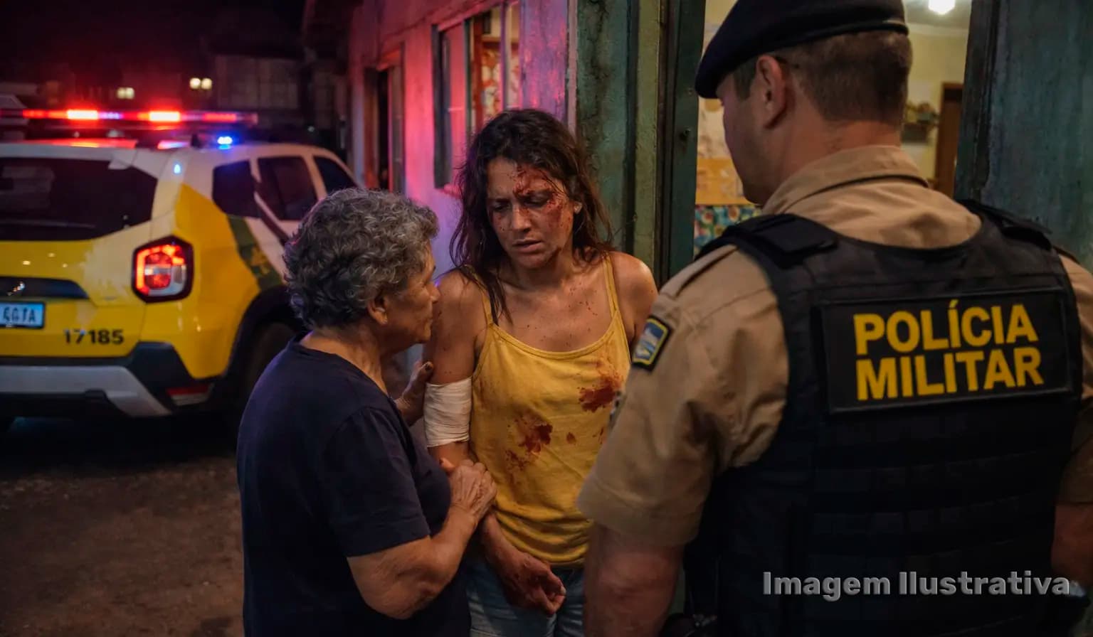 Mulher é agredida e ameaçada pelo marido após consumo de álcool e drogas