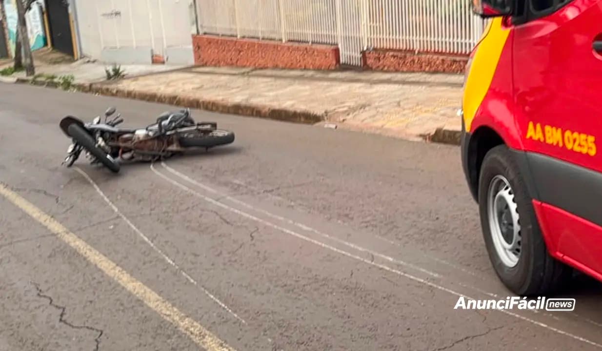 Colisão entre duas motocicletas deixa dois feridos em Cornélio Procópio