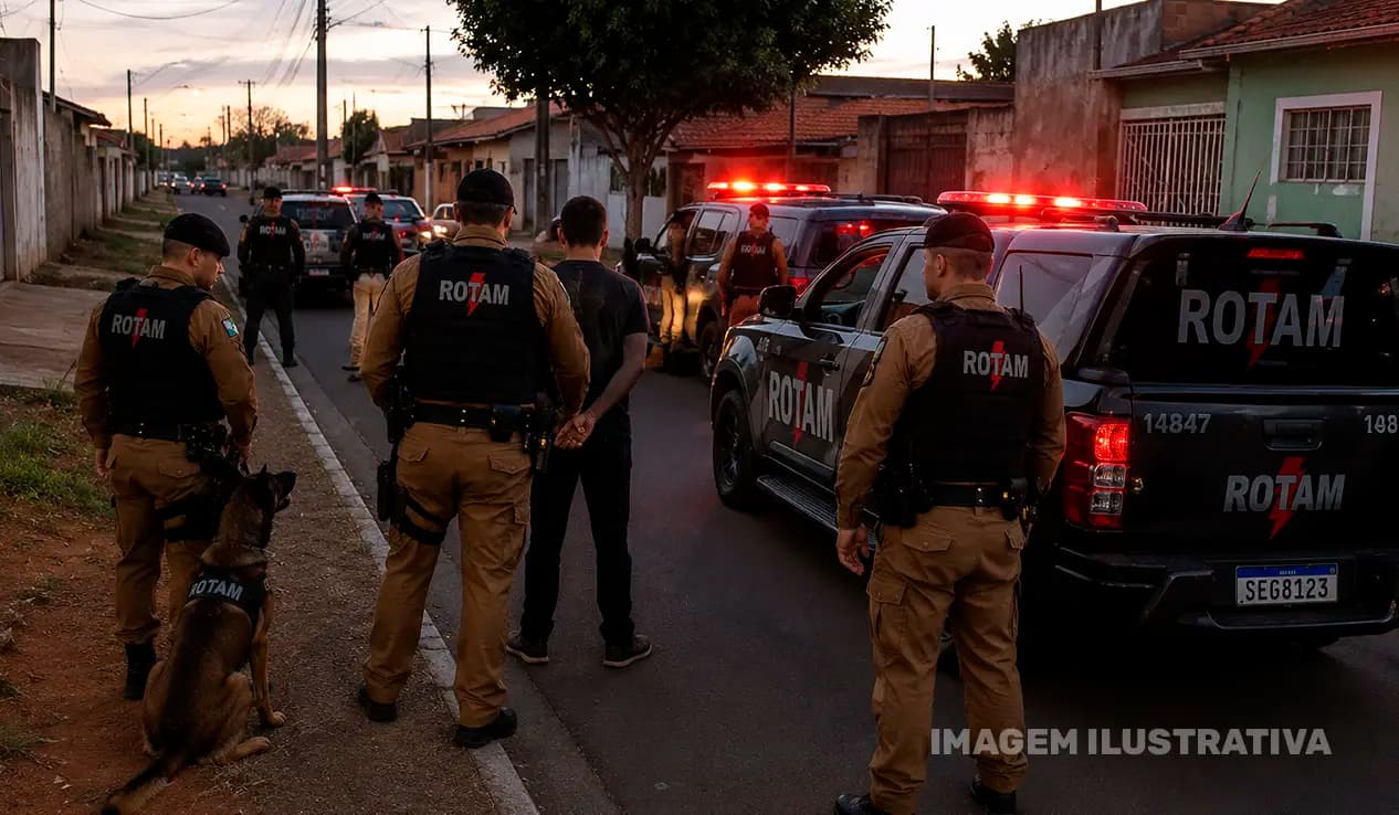 ROTAM apreende cocaína e mais de R$ 7,6 mil durante ação contra o tráfico em Assaí