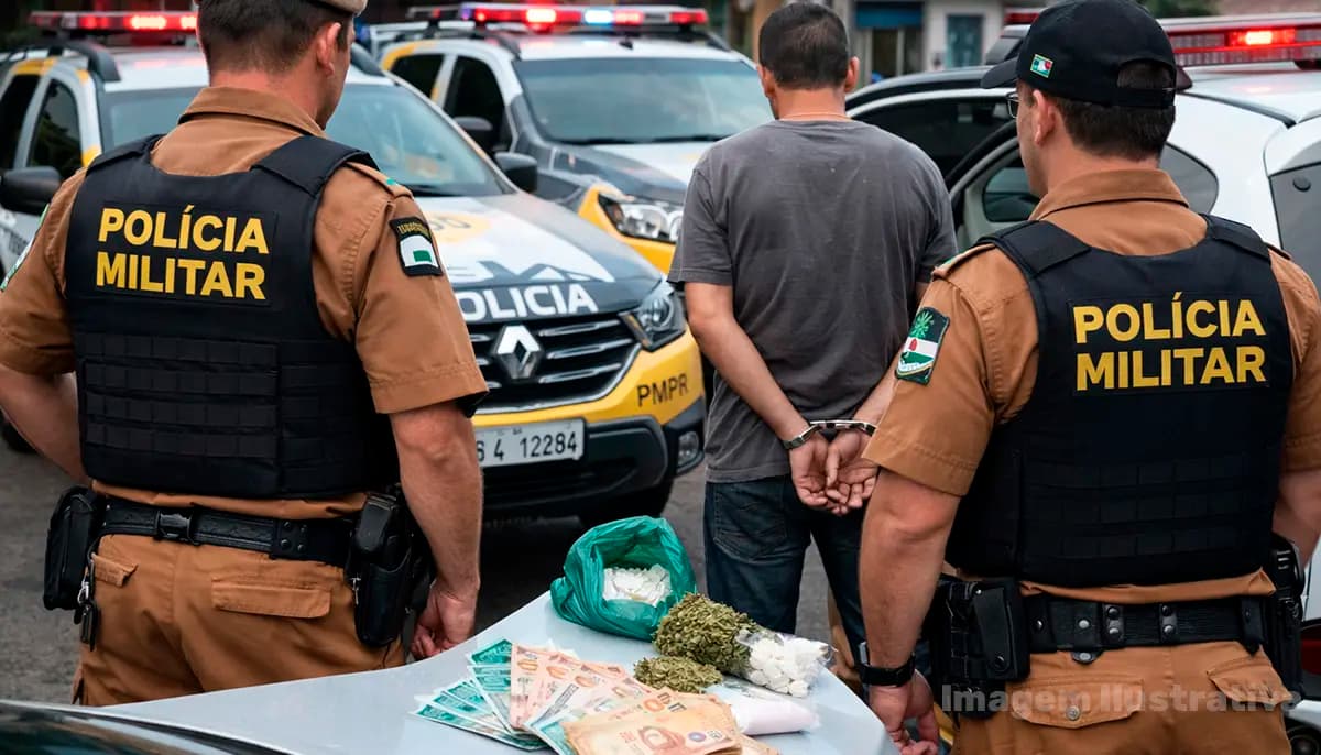 TRÁFICO DE DROGAS E IRREGULARIDADES DE TRÂNSITO RESULTAM EM PRISÃO EM SÃO JERÔNIMO DA SERRA