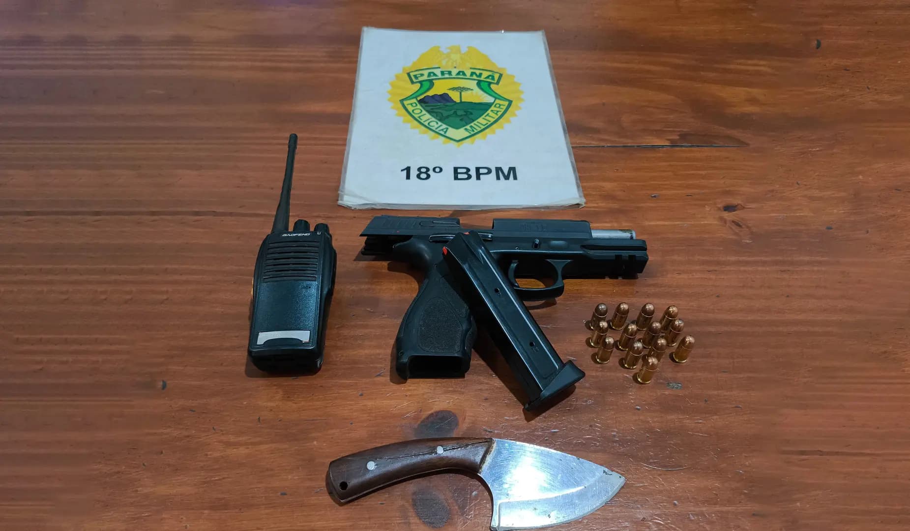 Homem é detido por porte ilegal de arma de fogo durante ação de caça na zona rural de Bandeirantes