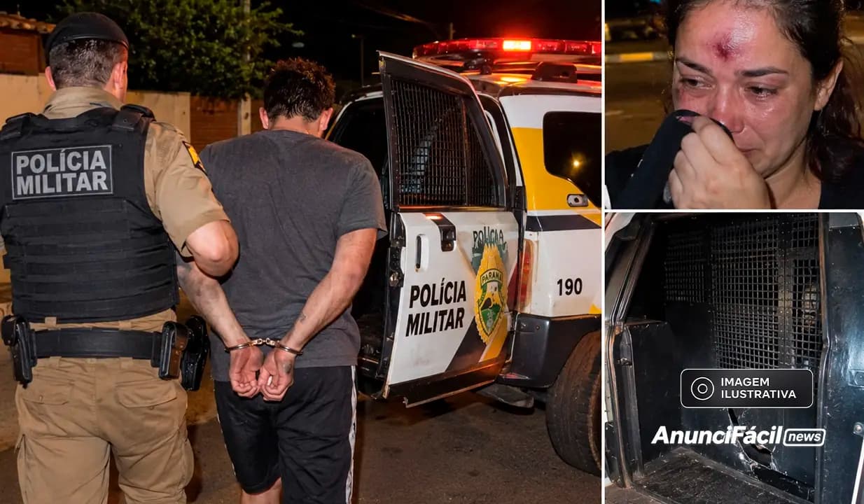 Homem é preso após caso de violência doméstica e danifica viatura em São Sebastião da Amoreira