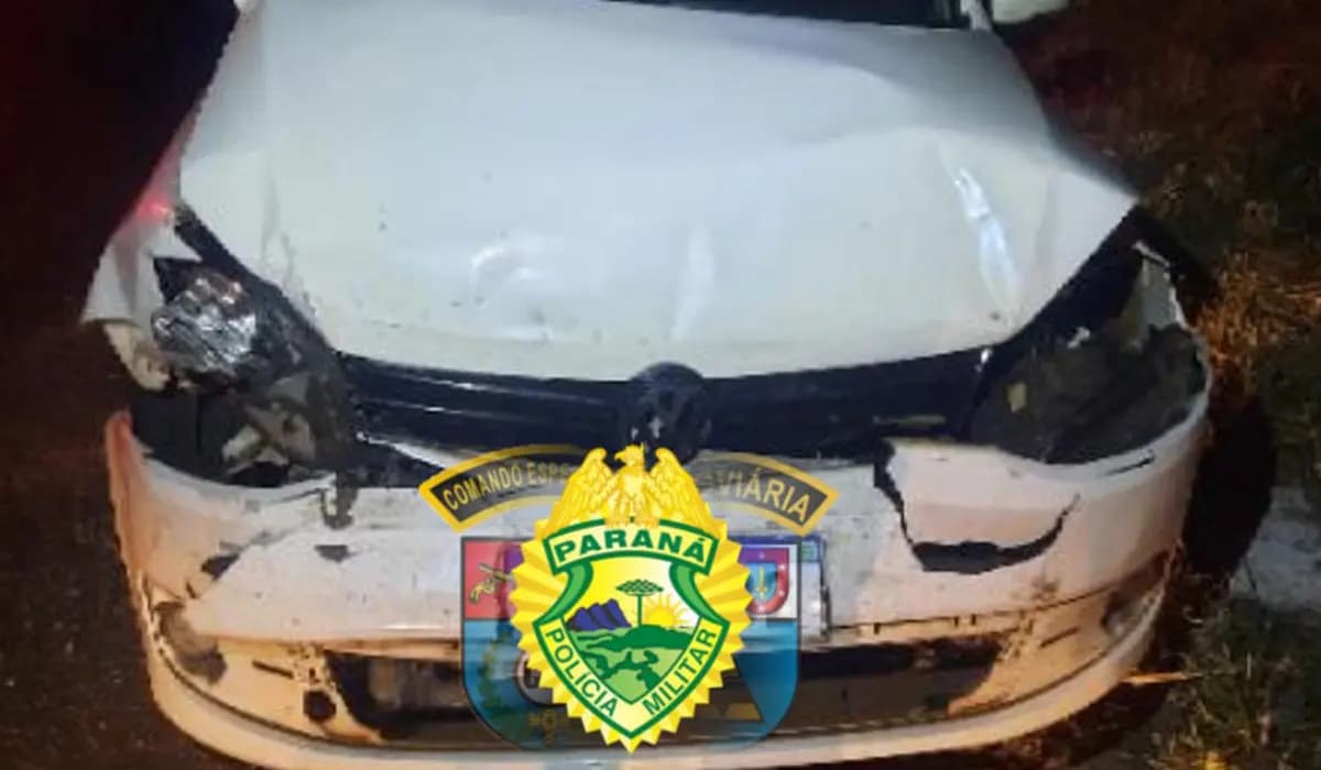 Colisão traseira na PR-090 em Ibiporã deixa uma pessoa ferida