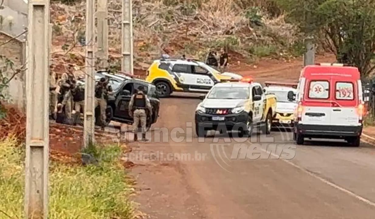 Suspeito de furto é baleado após confronto com a PM em Cornélio Procópio