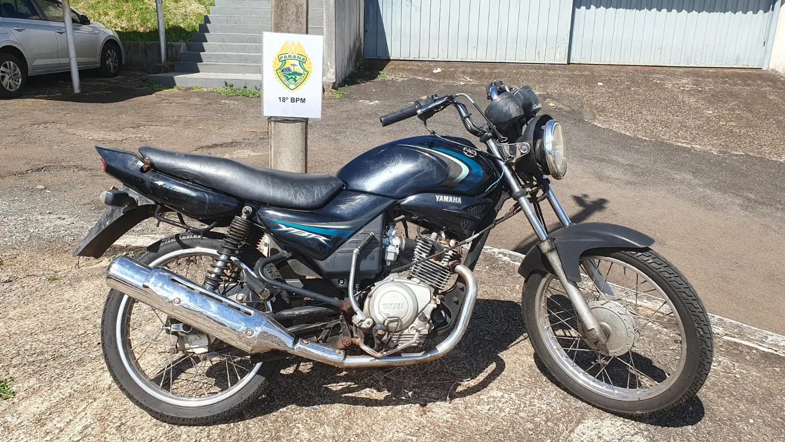Motocicleta furtada é recuperada e suspeito preso em Cornélio Procópio