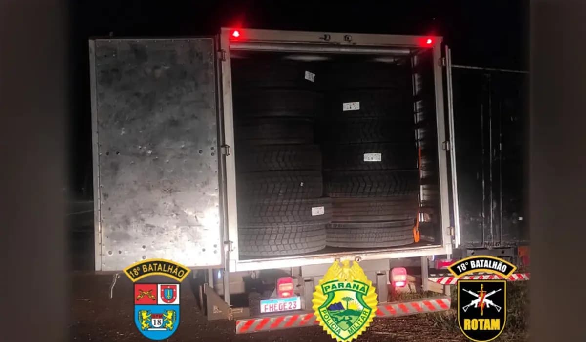 Operação Policial em Leópolis: Mais um Caminhão com Cargas de Pneus Roubadas de Cambé são Recuperadas pela PM