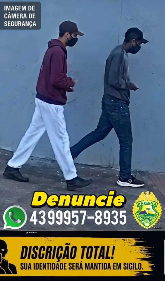 Dupla armada assalta estacionamento na área central de Cornélio Procópio