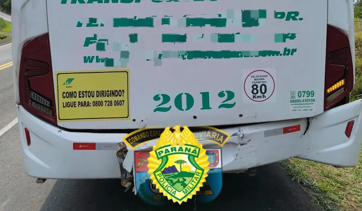 Colisão traseira na PR 090 em Sapopema deixa motorista ferido