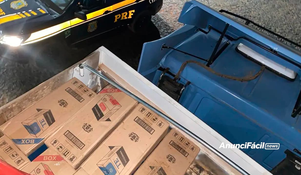 PRF apreende cerca de 175 mil maços de cigarros contrabandeados em Ventania