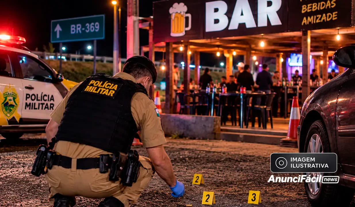 Dois jovens são atingidos por disparos após confusão em bar às margens da BR-369 em Andirá