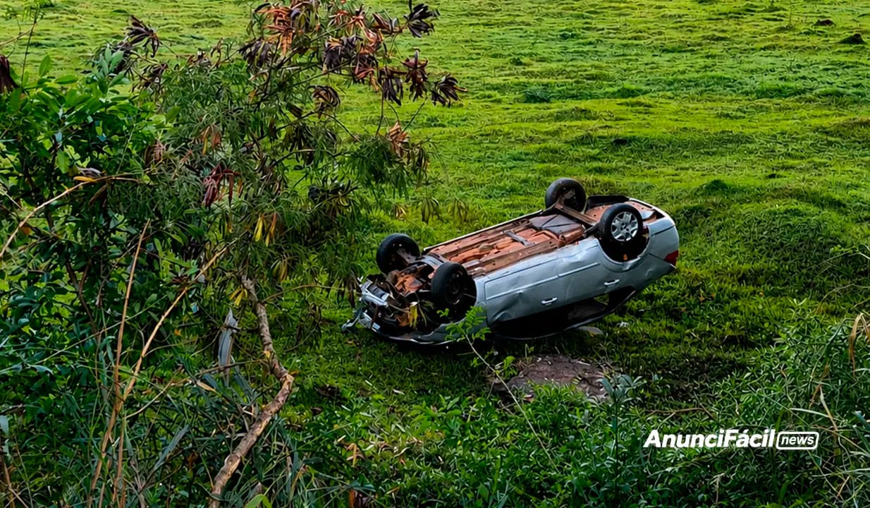 Mulher fica ferida após acidente na PR-170, em Apucarana