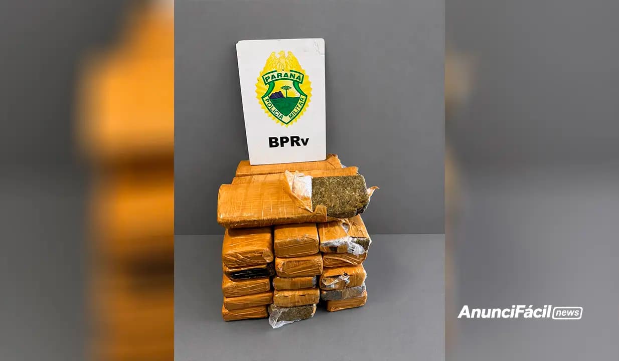 Polícia Rodoviária prende homem com quase 20 quilos de maconha em ônibus na região de Cambé