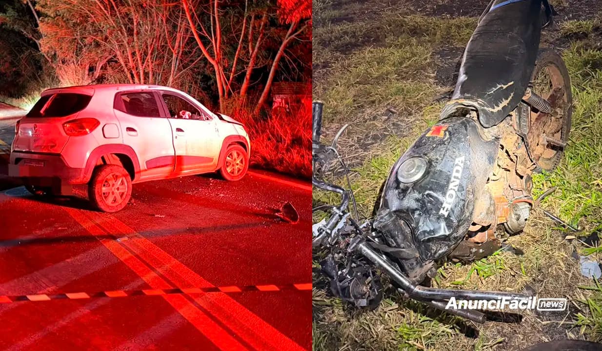 Motociclista morre em grave acidente na PR-092, em Barra do Jacaré