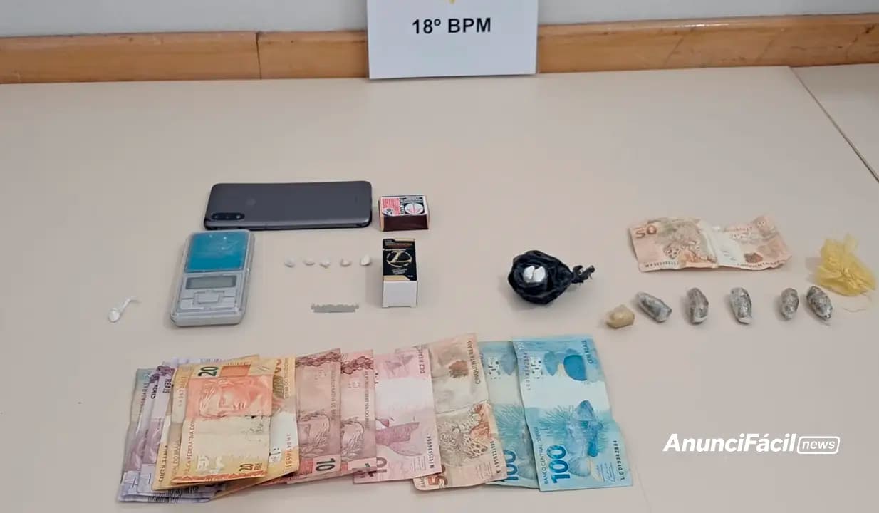 Três pessoas são presas durante ação contra o tráfico de drogas na Vila Nova, em Cornélio Procópio