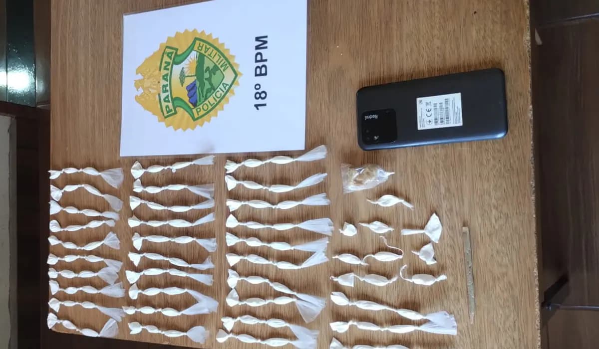 Motociclista é Preso com Dr0gas e Veículo Apreendido em Nova Santa Bárbara