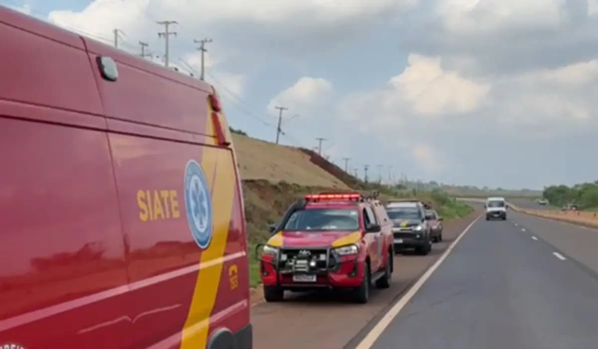 Motociclista Sofre Queda na BR-369 e é Socorrido pelo Corpo de Bombeiros em Cornélio Procópio