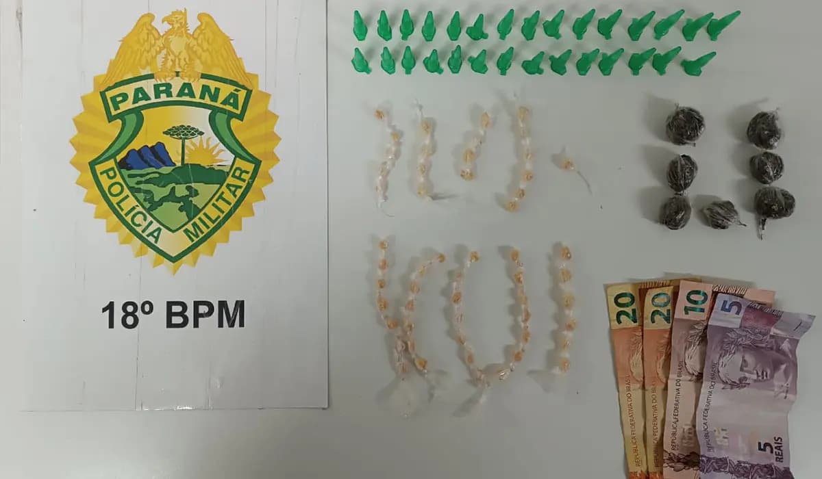 Adolescente é apreendido com grande quantidade de drogas em Assai