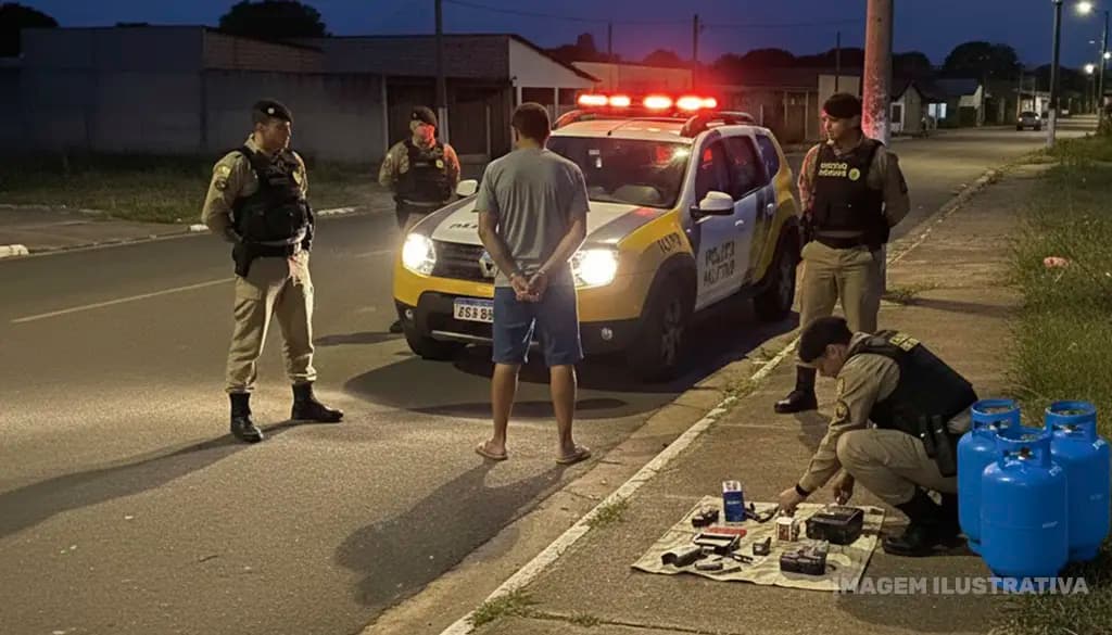 Suspeitos de furtar botijões de gás são presos em Cornélio Procópio