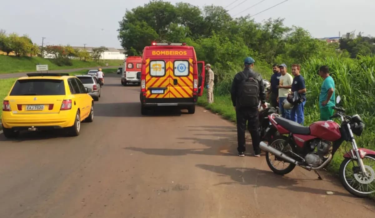 Colisão entre Motocicletas no Trevo do Progresso Mobiliza Socorristas na BR 369
