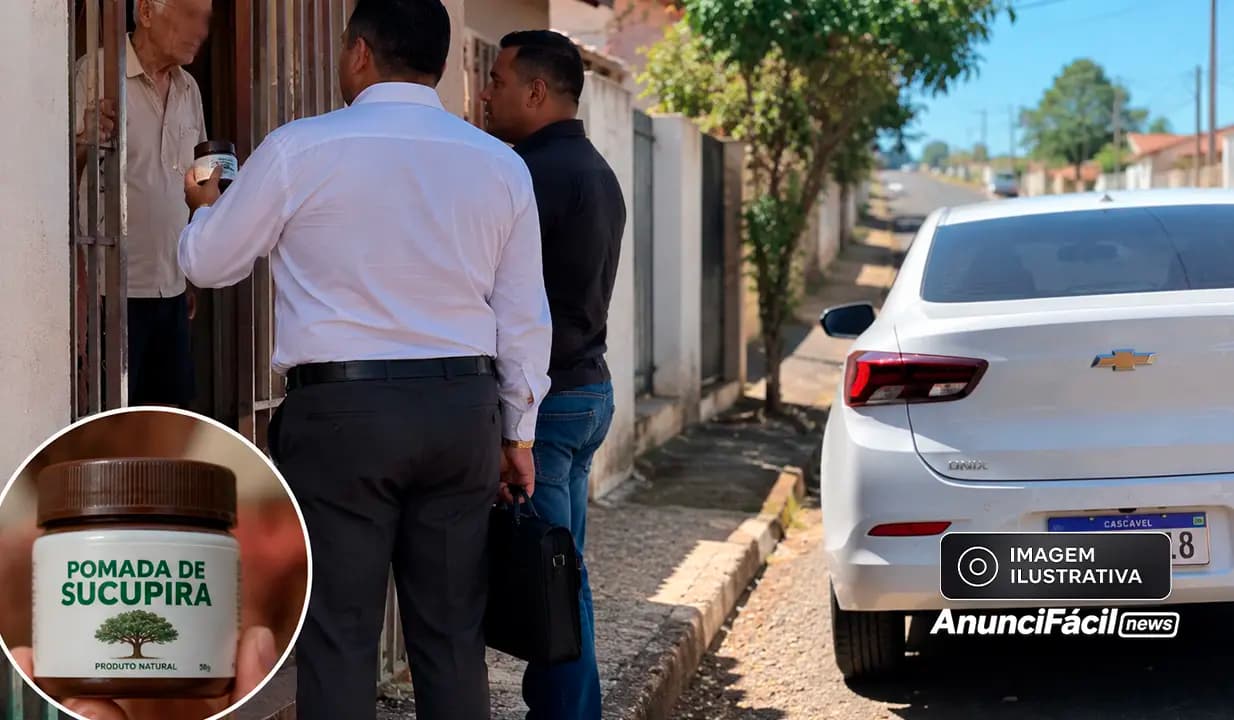 Idoso denuncia golpe após receber falsos vendedores em residência em Uraí
