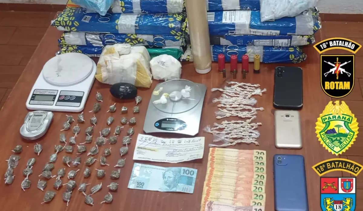 Operação policial resulta na apreensão de grande quantidade de drogas em Bandeirantes