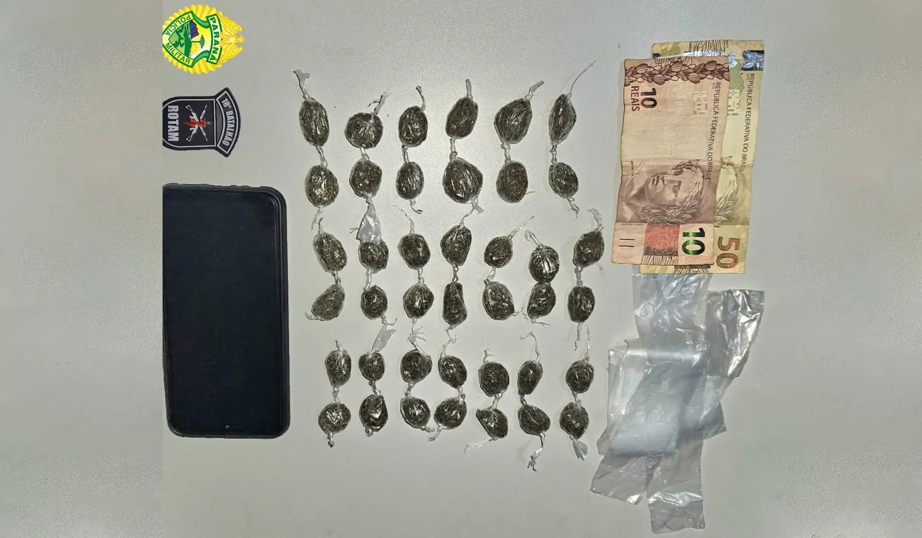 Denúncias levam Polícia Militar a prender suspeito de tráfico em Bandeirantes