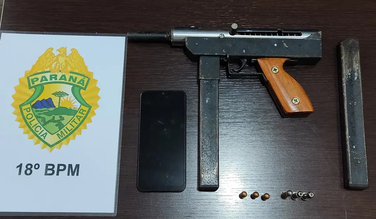Congonhinhas: Armas e Munições Apreendidas em Cumprimento de Mandado