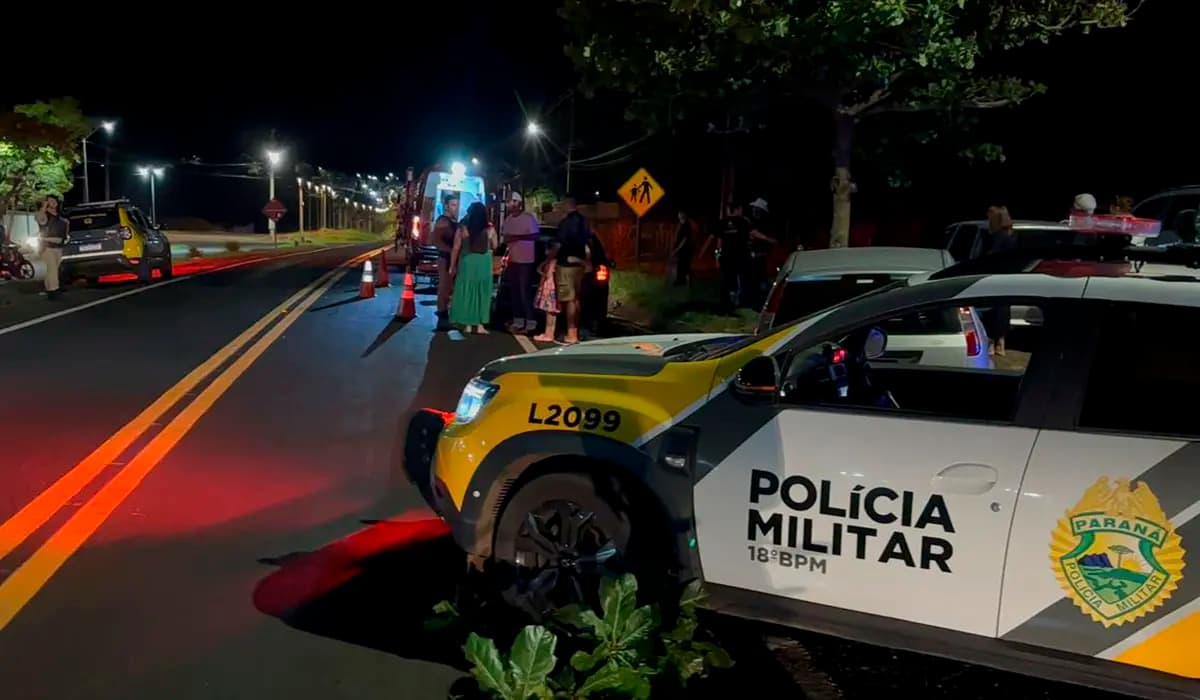 IDOSO É ATROPELADO NA PR-160 EM FRENTE A UENP NA NOITE DE SÁBADO