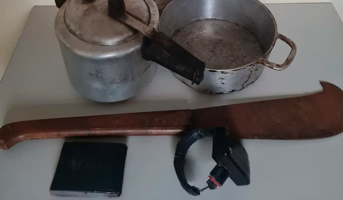 Polícia recupera objetos furtados e encontra tornozeleira rompida em Santa Mariana