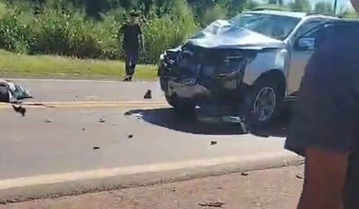 Acidente Fatal na PR-090 Envolve Carro e Moto em Nova Santa Bárbara