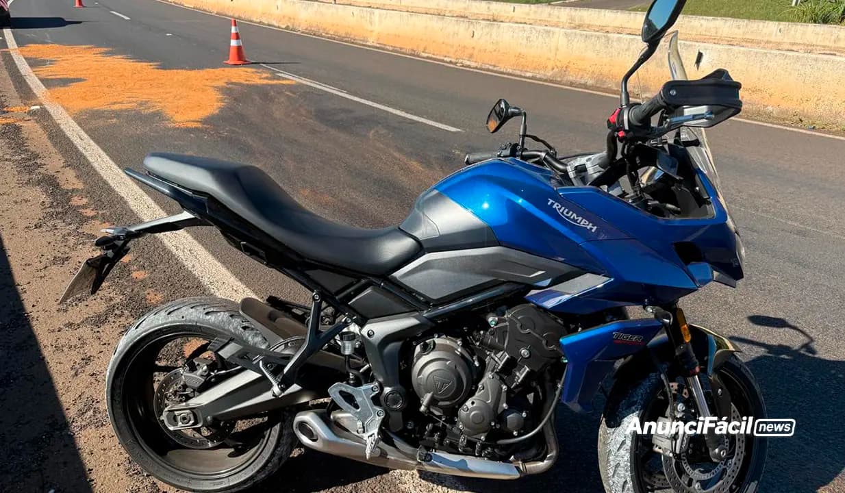Motociclista fica ferido após queda de moto na PR-862, em Ibiporã