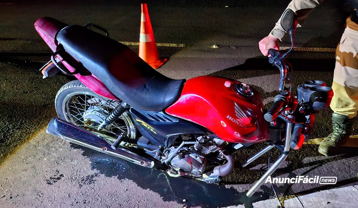 Motociclista fica ferido em acidente na PR-445, em Tamarana