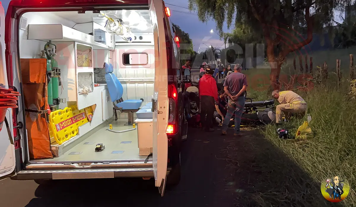 Jovem sofre queda de motocicleta próximo ao UTFPR em Cornélio Procópio