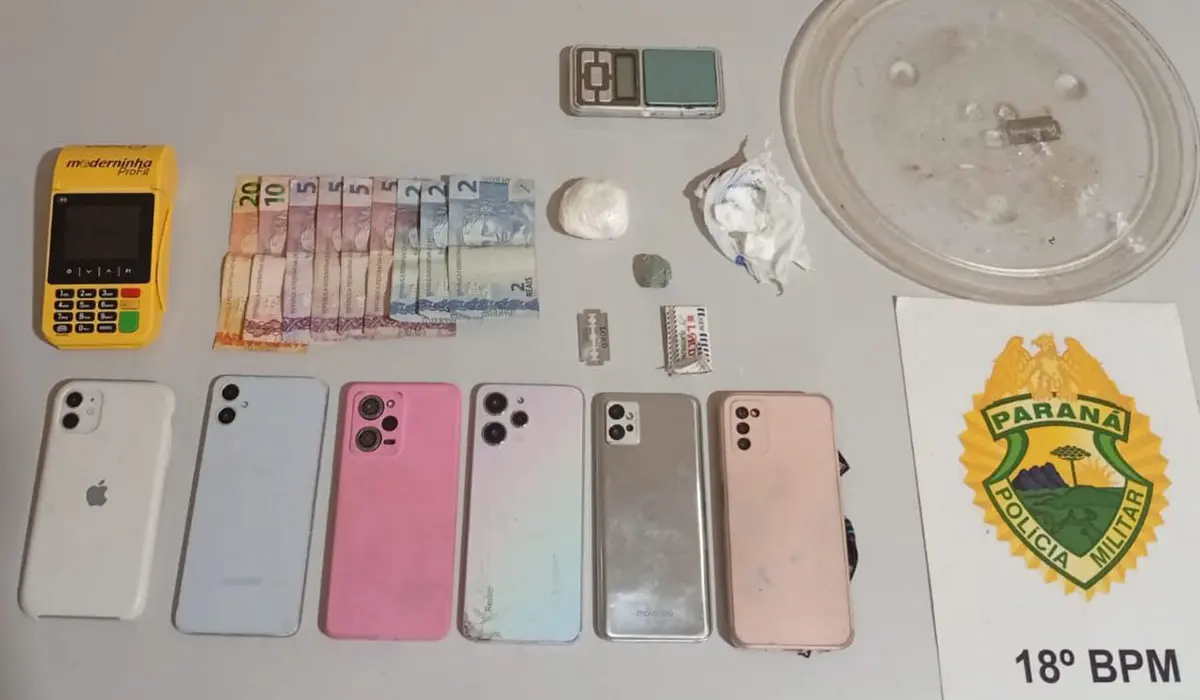 Polícia apreende drogas e conduz seis pessoas durante operação em Nova Fátima