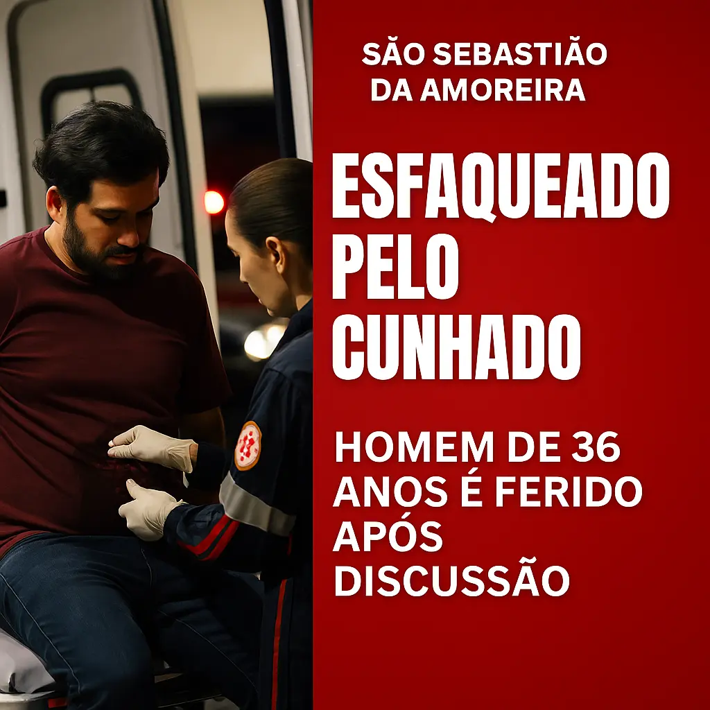 Discussão entre cunhados termina em esfaqueamento em São Sebastião da Amoreira