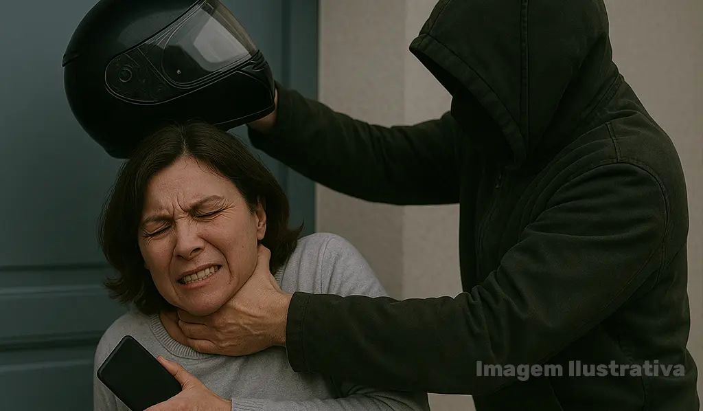 Mulher é agredida à capacetada por enteado durante discussão e caso é registrado em Andirá