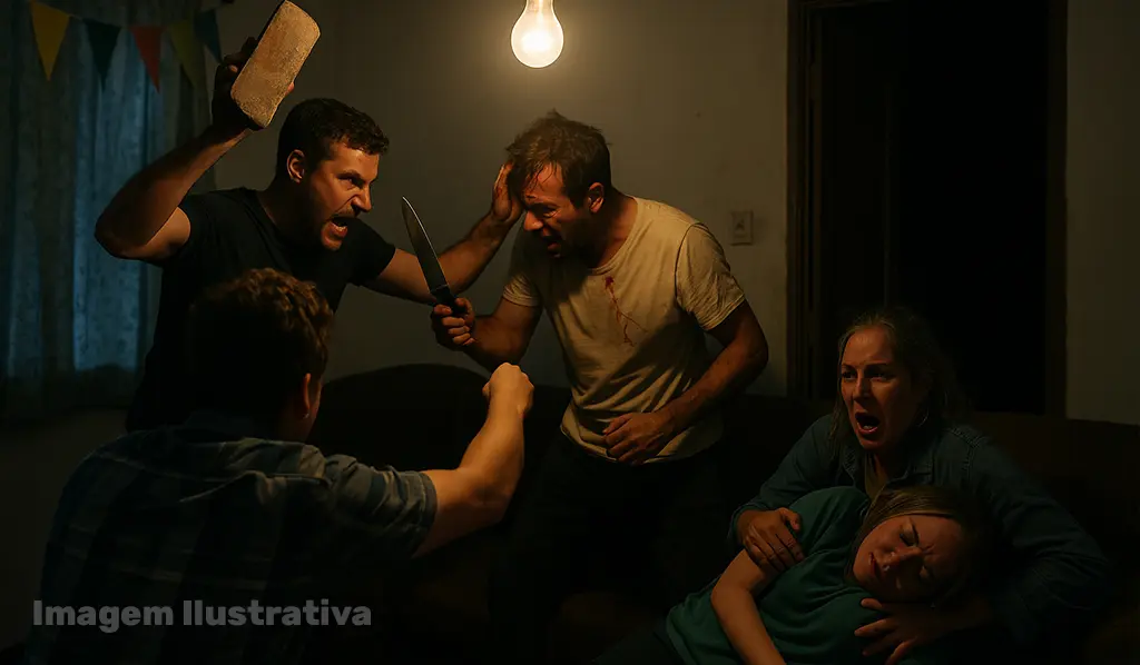 Briga em aniversário termina com mulher desacordada e vários encaminhados à Delegacia em Bandeirantes