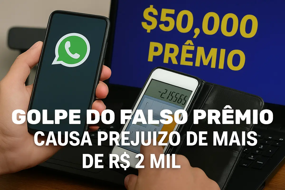 Golpe do falso prêmio causa prejuízo de mais de R$ 2 mil a moradora de Cornélio Procópio