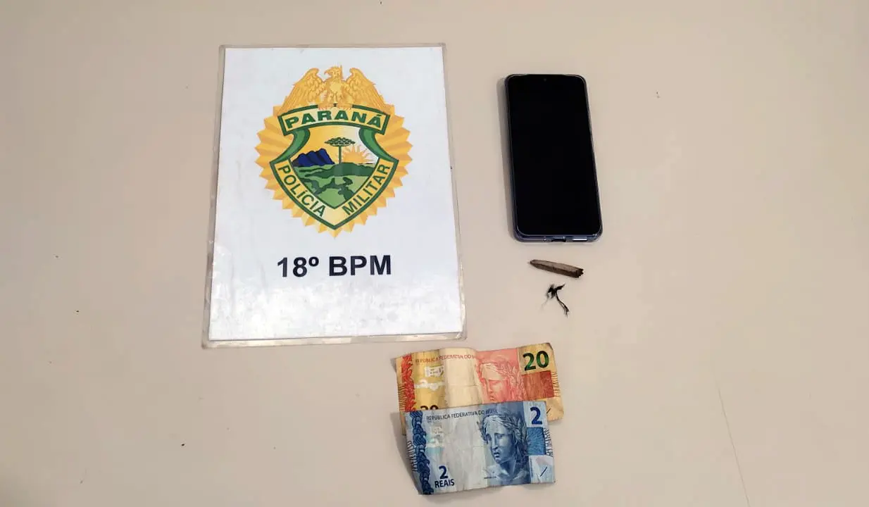 Adolescente é flagrado com maconha durante patrulhamento em Cornélio Procópio