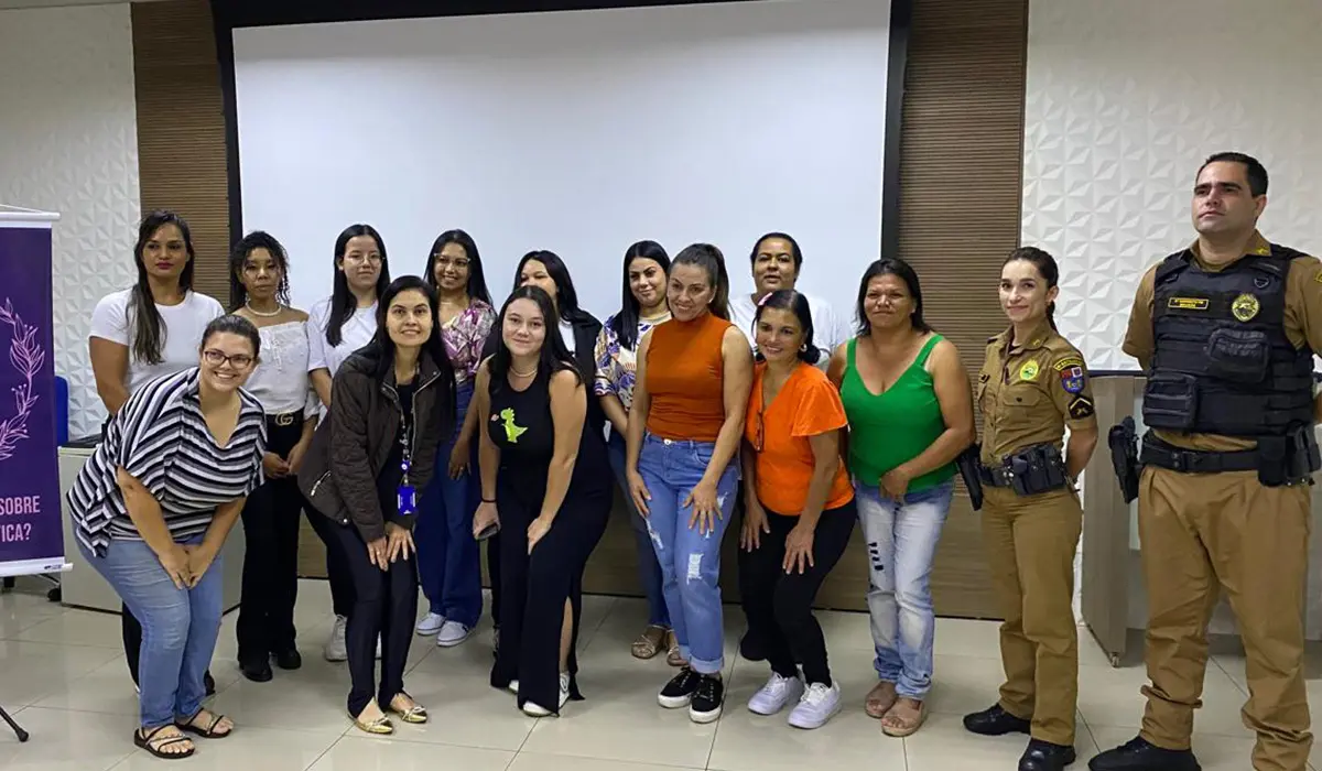 Patrulha Maria da Penha Ministra Palestra sobre Violência Doméstica no SENAC de Cornélio Procópio