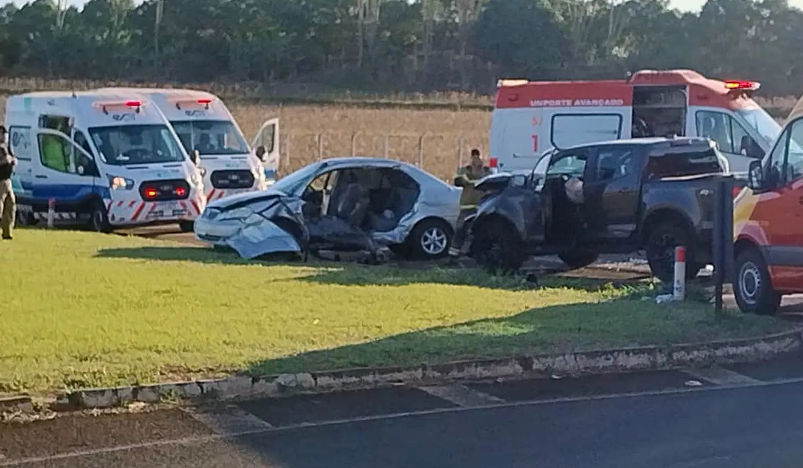 Nove pessoas ficam feridas em grave acidente na BR 369 em Santa Mariana 